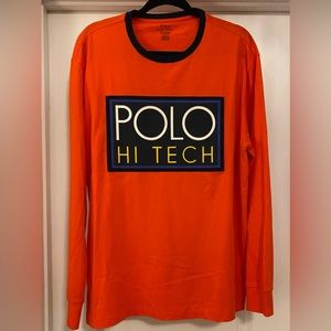 🔥 Polo Ralph Lauren Hi Tech Long Sleeve Shirt Large 🔥